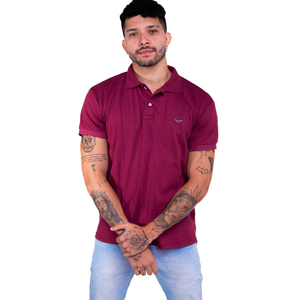 Camisa Gola Polo Masculina Original Polo Silver Owl