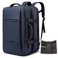 Large Capacity USB Expandable Travel Backpack for Men, Waterproof, Fashion School Bag, 17.3 Laptop Bag