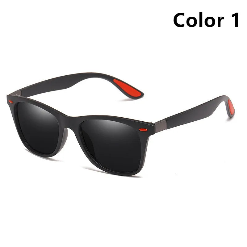 Classic Polarized Glasses for Men and Women, Square Sunglasses, Travel, Fishing, Cycling, Fashion