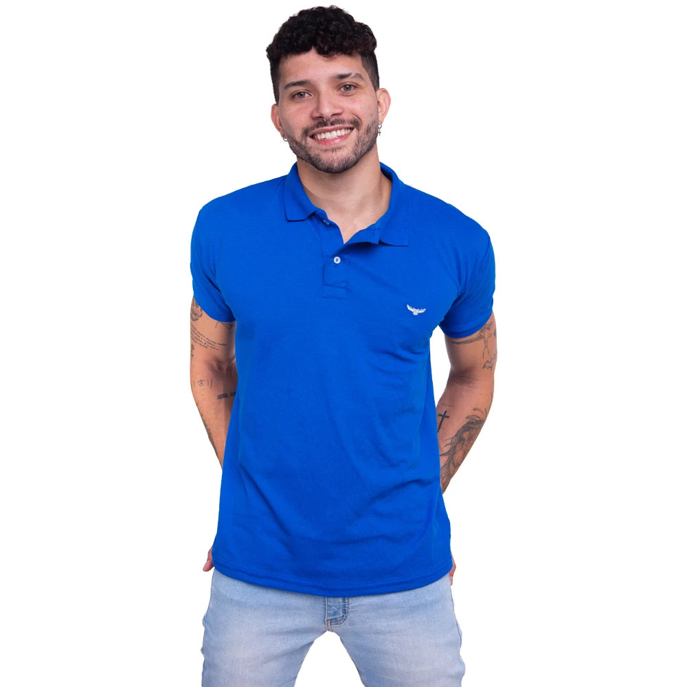 Camisa Gola Polo Masculina Original Polo Silver Owl