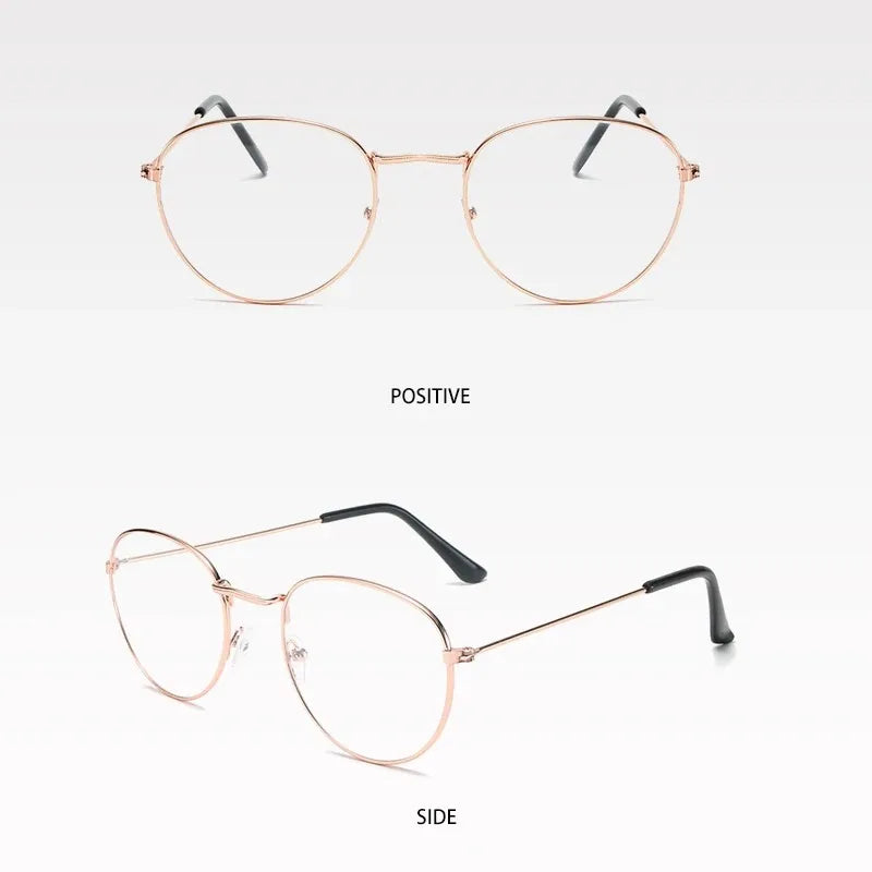 Unisex Lens-Free Round Glasses Frame-Modern and Versatile Style, Light and Comfortable | Fast and Safe Shipping for All