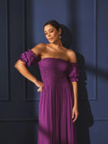 Long Short Sleeve Flare Elastex Ciganinha Dress