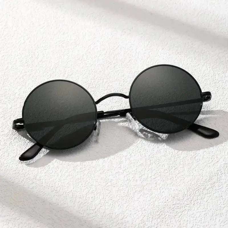 Vintage Round Sunglasses Unisex Trend Retro Fashion Summer 2024 - BIAN ACCESSORIES-Fast Delivery to All Brazil