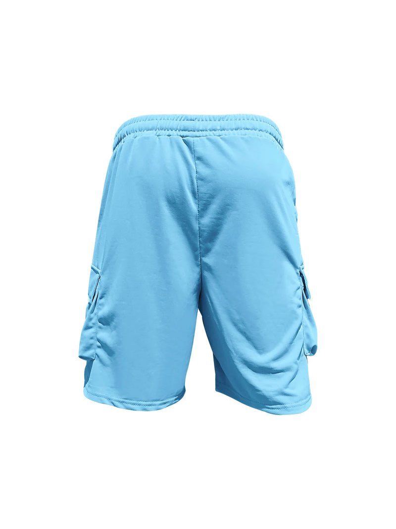 Conjunto gola redonda manga curta camiseta camisa shorts terno de duas peças solto tamanho grande gelo