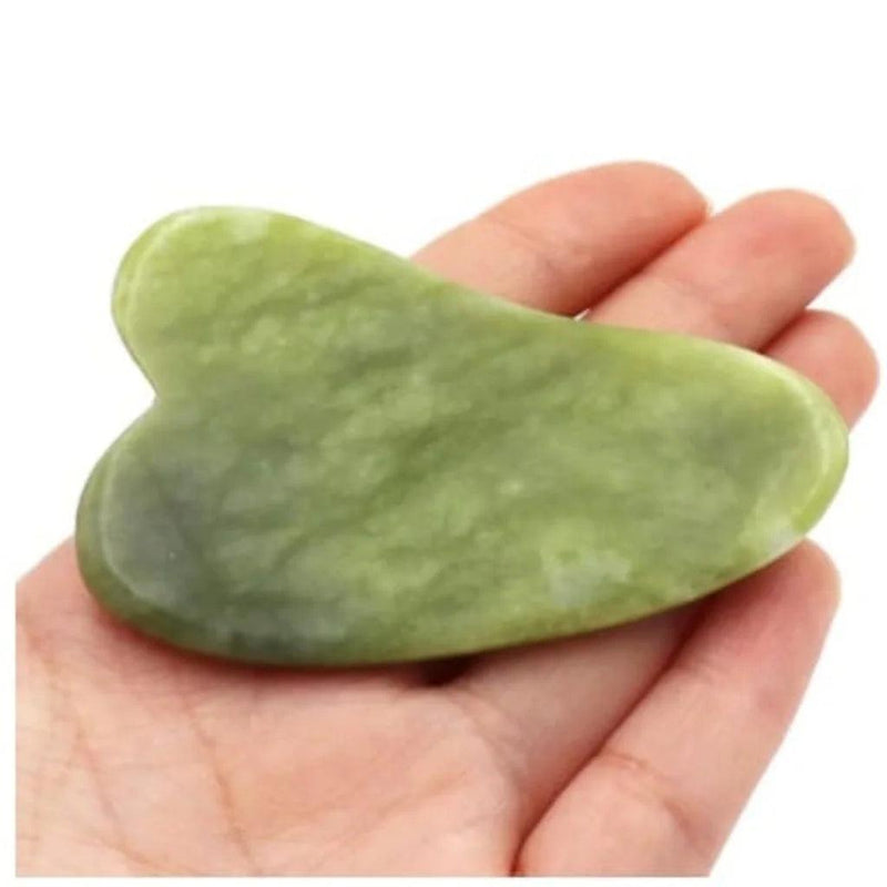 Jade Stone Roller Plate Gua Sha Anti Ruga Facial Massage - CRAVO ROSE