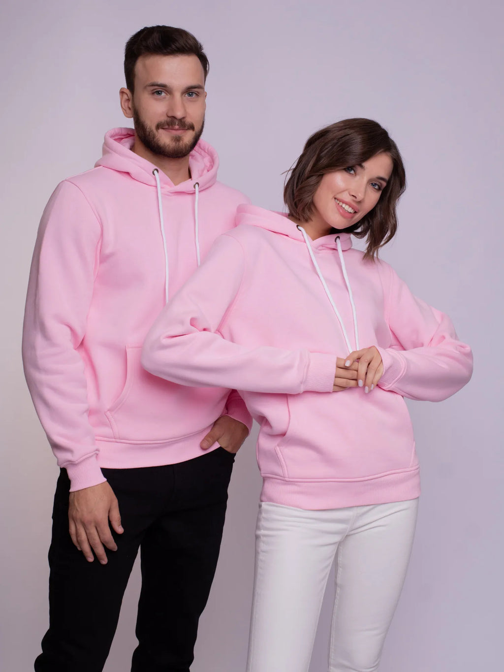 Moletom Masculino Rosa Com Capuz Blusa de Frio Adulto Inverno Promoção