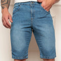 Bermuda Jeans Masculina Lavagem Media Moda Fashion Casual Tendência verão