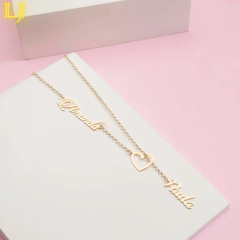 Adjustable Tie Necklace with Customizable Names Pendants-18K Gold Identical Ancient Coin Jewelry | Lord Bel Jewelry