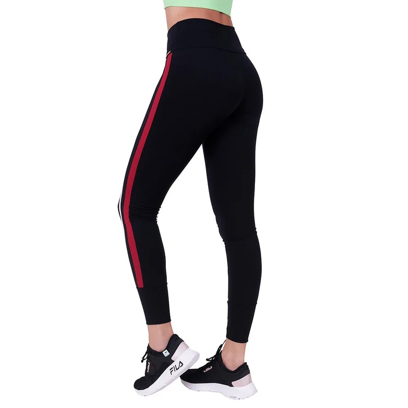 RIKINTE Legs Legging Pants Women's Side Strips Black Fitness Fitness Fitness Fitness Fitness Sports Fit