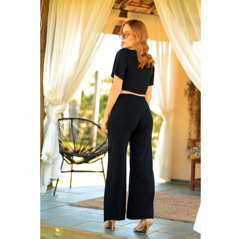2 Set Women's Pantalona Sidework Trendy Pants