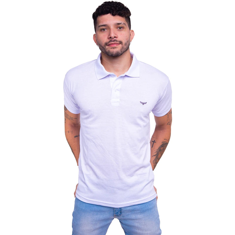Camisa Gola Polo Masculina Original Polo Silver Owl