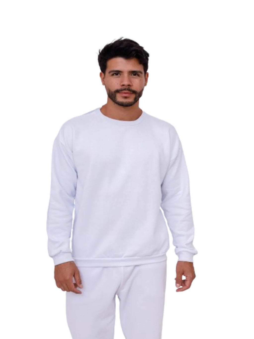 Men's Bald Hoodie Sweatshirt-White