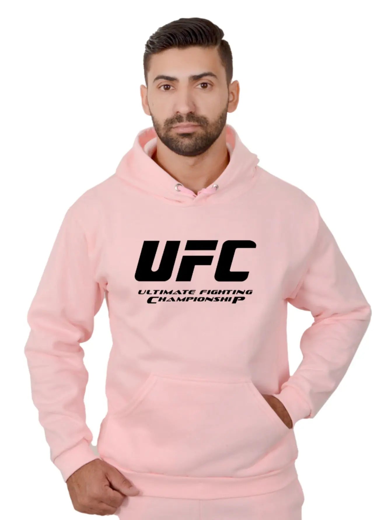 Blusa Moletom Estampa Cores Luta UFC Masculina Com Capuz