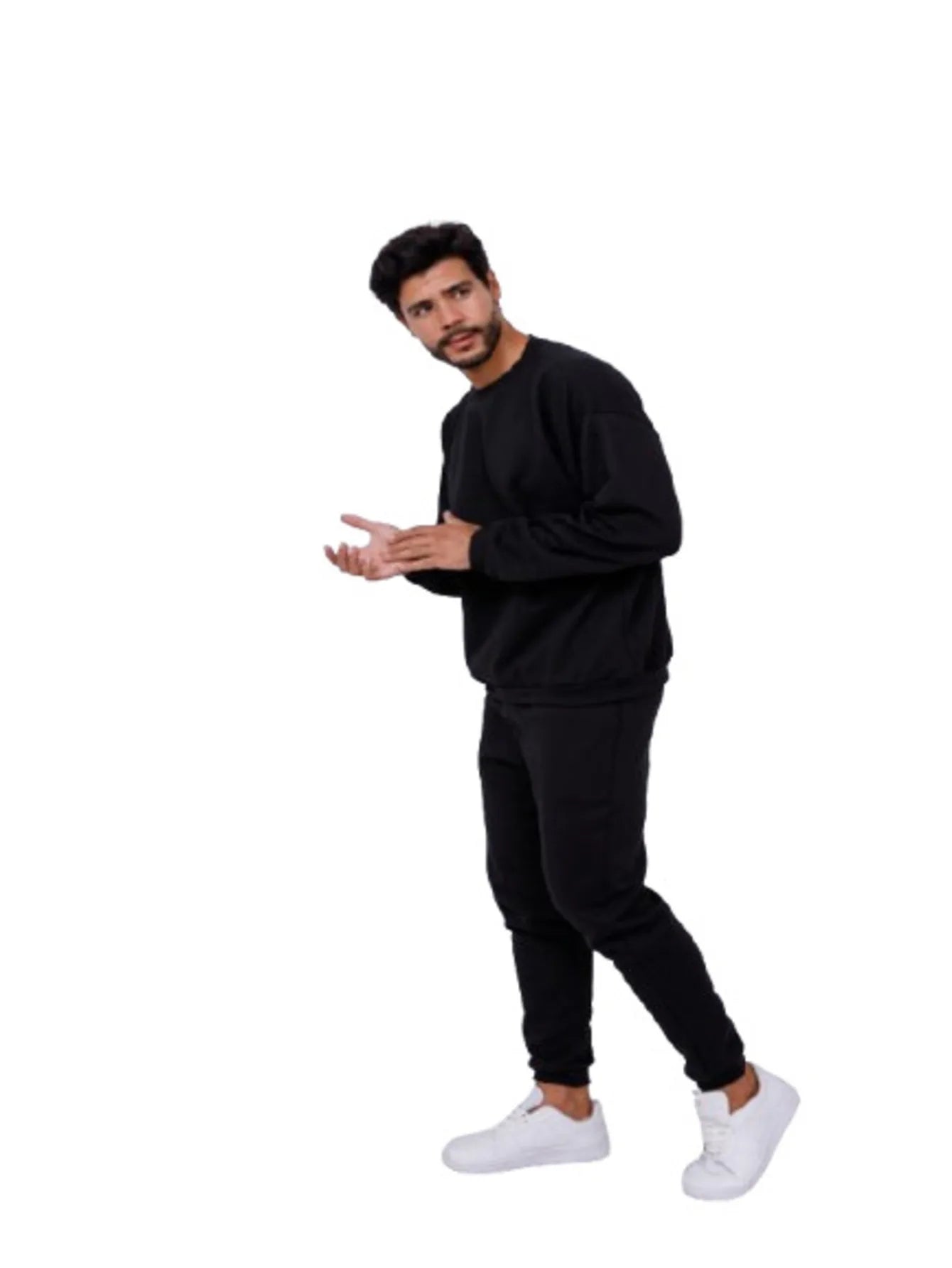 Men's Bald-Black Sweatshirt