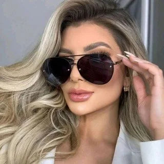 Women's Sunglasses Aviator for Bloggers, UV400 Protection and Accessories Included Shipping to Brazil