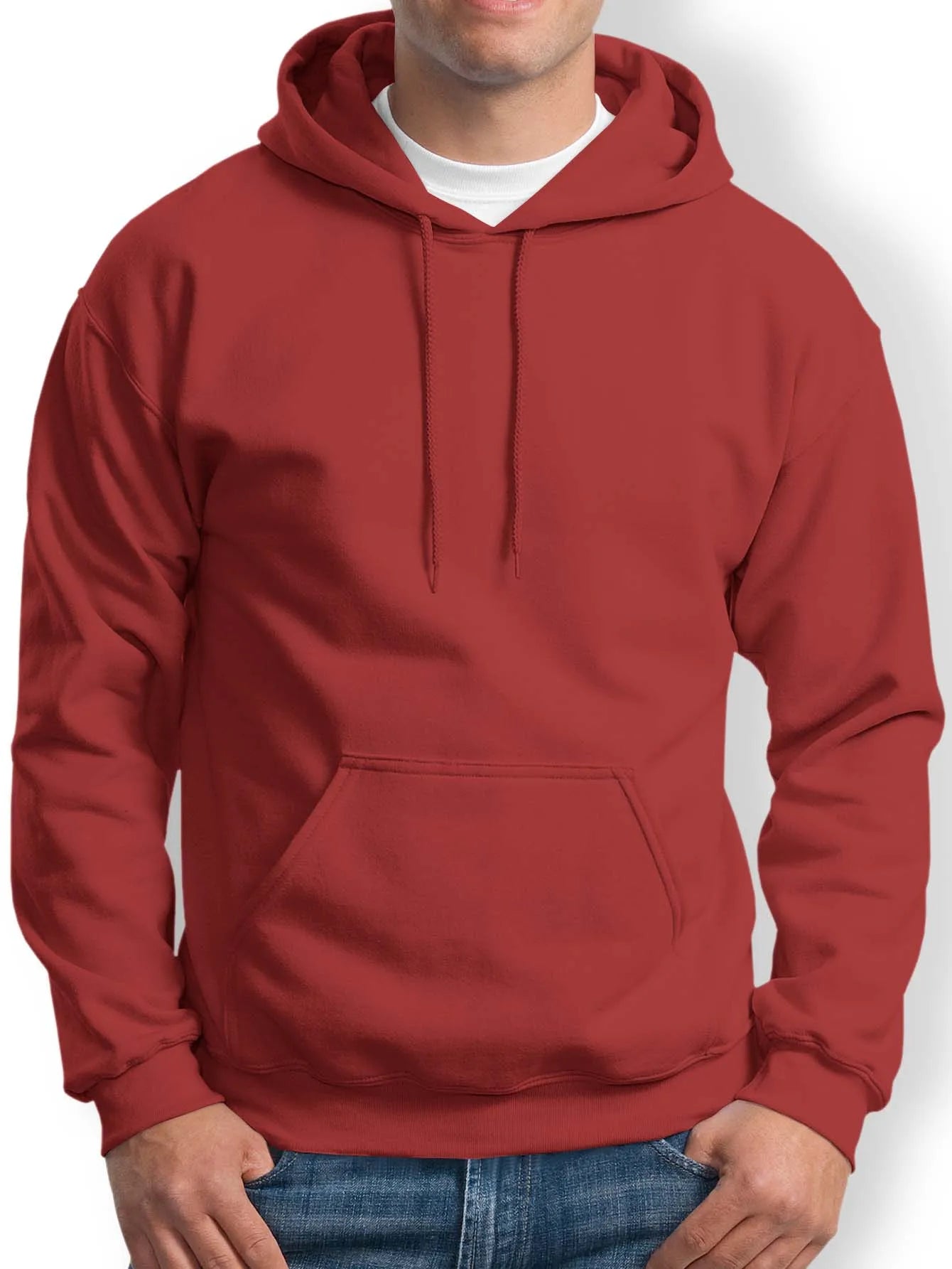 Men's Sweatshirt Kangaroo Model Sweatshirt with Colors Hood