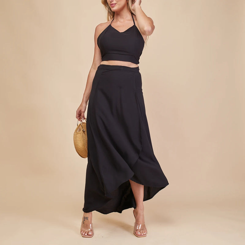 Women Fashion Set (Cropped And Skirt Envelope) For Beach