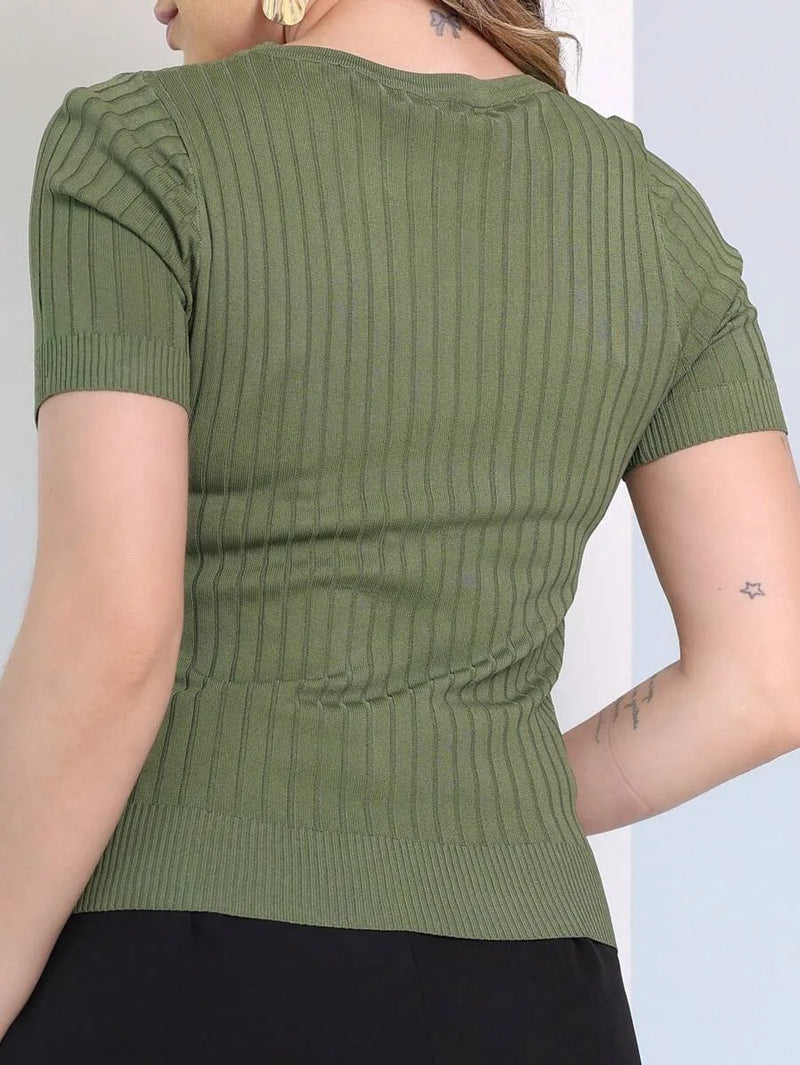 Women's Casual Blouse Buttons Elegant Summer Spring Fabric Fresh Shirt Shirt Solid Round Shirt Comfortable Cute Style T Shirt