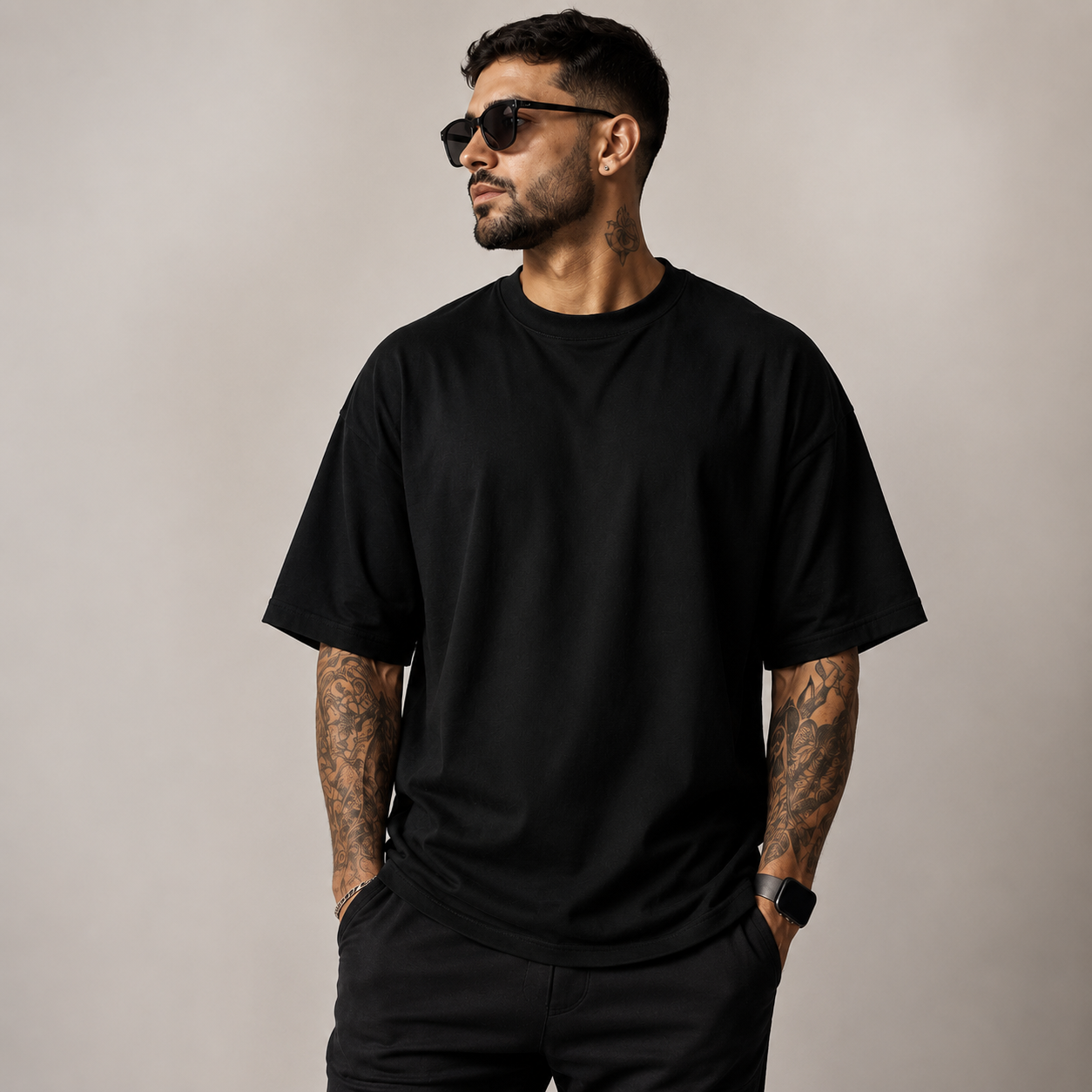 Camiseta Masculina Oversized 100% Algodão