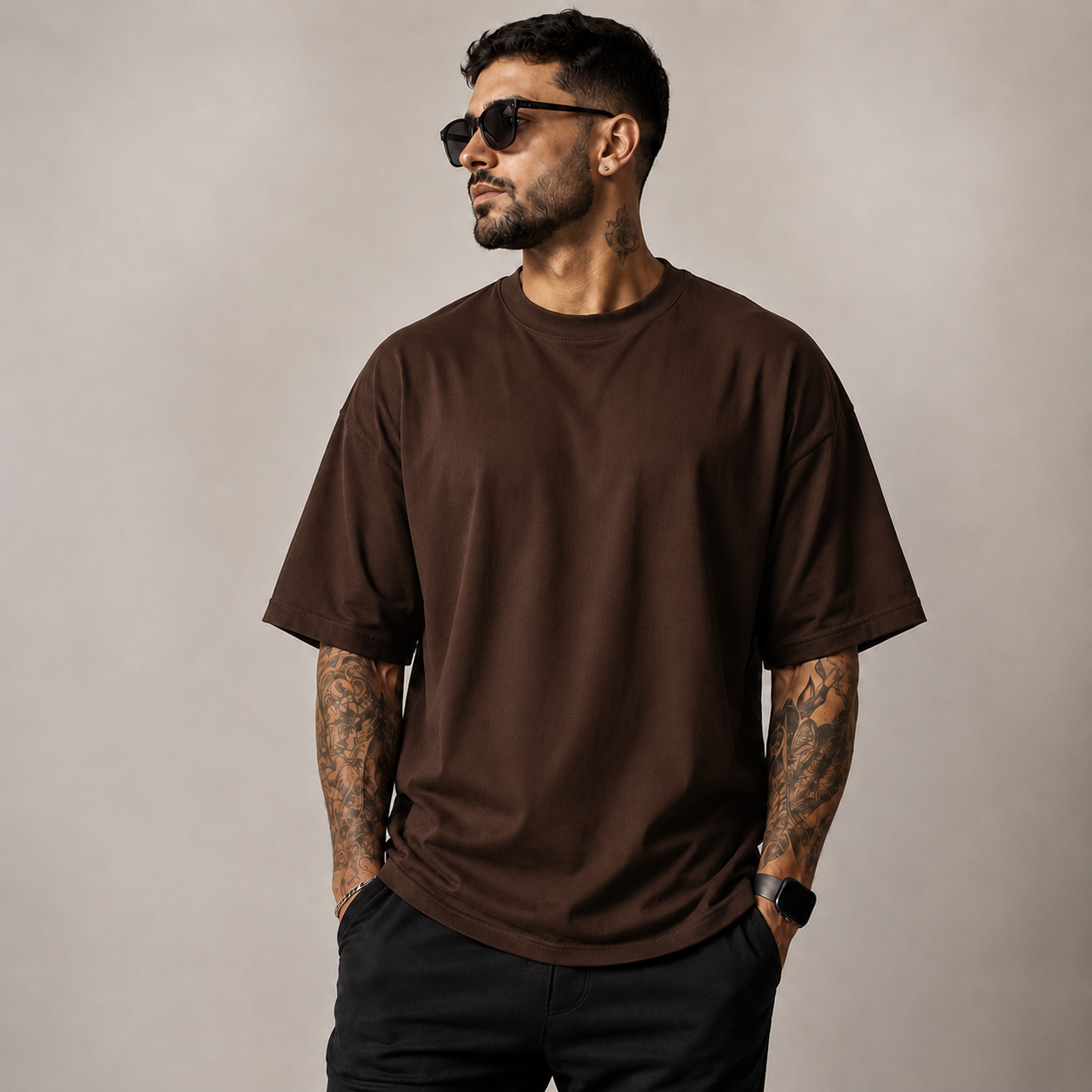 Camiseta Masculina Oversized 100% Algodão