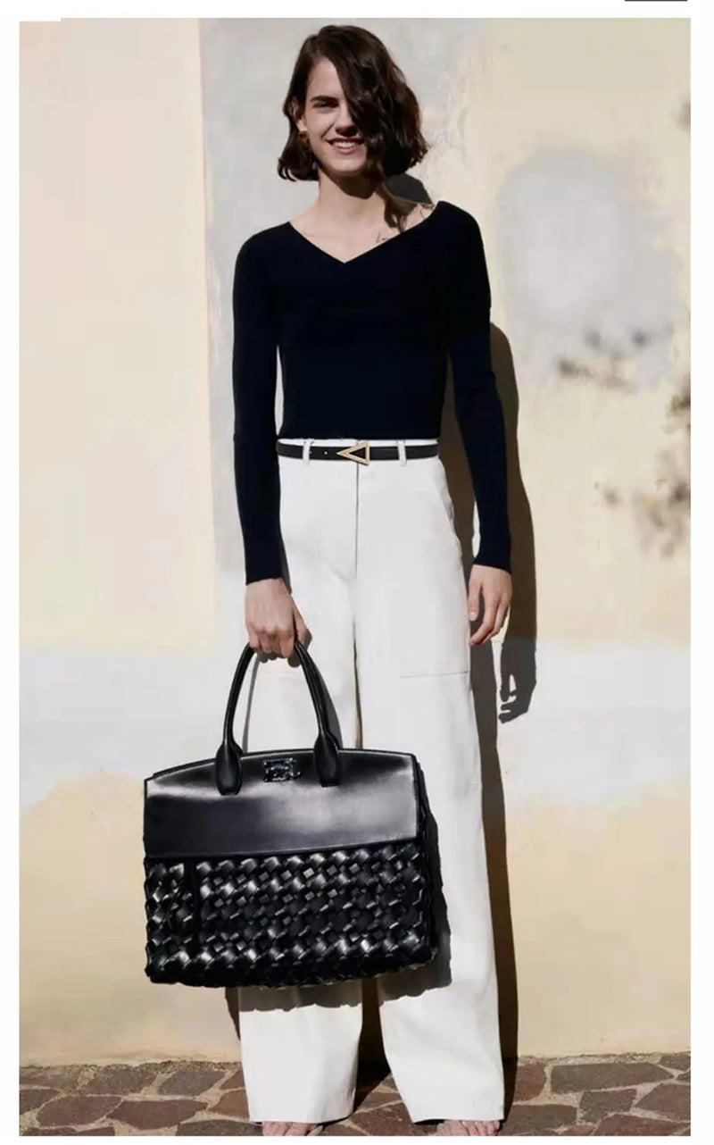 Cinto Fino de Couro Genuíno Vintage Fivela Triângulo Rede Vermelha Calças Femininas Fashion All-match Cós Decorativo