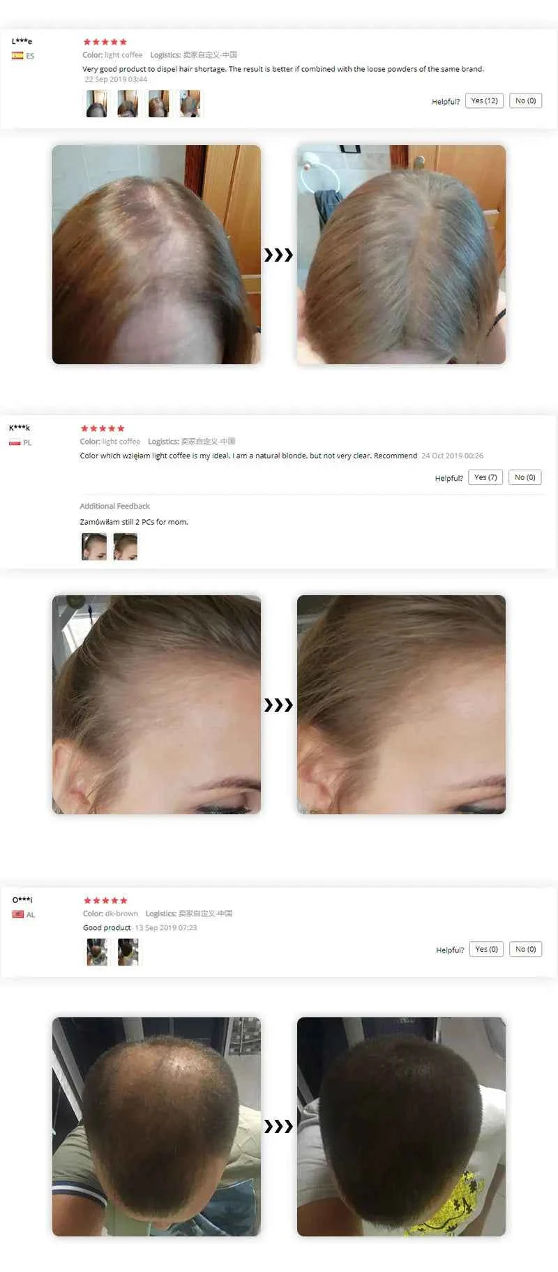 Sevich Hair Line Powder 4g Black Root Cover Up Natural Instant Waterproof Hairline Shadow Powder Hair Concealer Coverage 13color