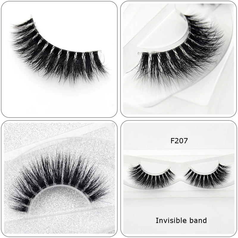 Cílios Visofree Mink Cílios Transparentes Cílios Postiços Transparentes Cílios Postiços Feitos à Mão Cílios Dramáticos Cílios Superiores