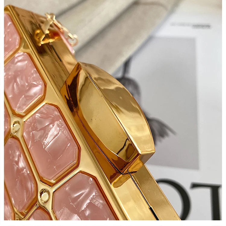 Luxury Female Evening Bag Block Designer Crossbody Bags for Women 2025 Trend Shoulder Bag Wedding Party Clutch Bag Purses Bolsos