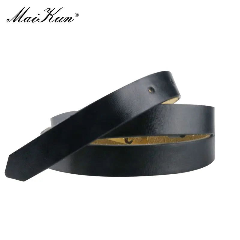 Cinto Fino de Couro Genuíno Vintage Fivela Triângulo Rede Vermelha Calças Femininas Fashion All-match Cós Decorativo