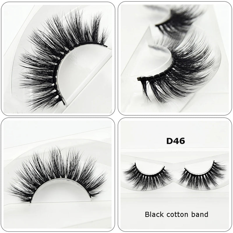 Cílios Visofree Mink Cílios Transparentes Cílios Postiços Transparentes Cílios Postiços Feitos à Mão Cílios Dramáticos Cílios Superiores
