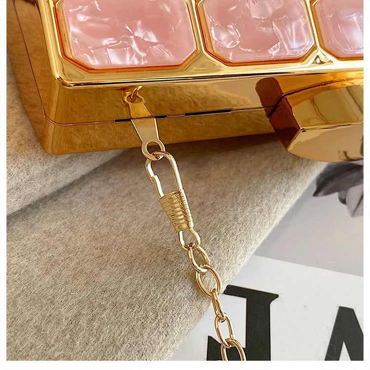 Luxury Female Evening Bag Block Designer Crossbody Bags for Women 2025 Trend Shoulder Bag Wedding Party Clutch Bag Purses Bolsos