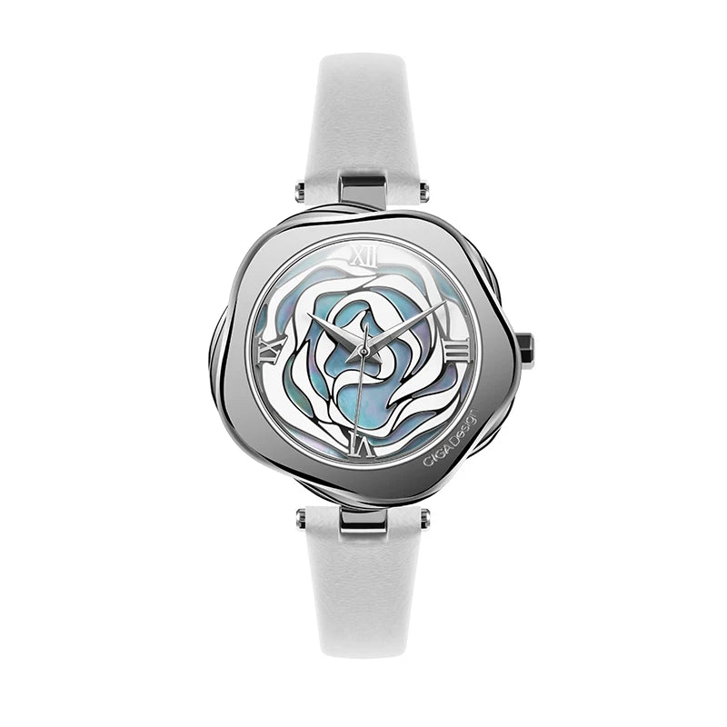 Relógio de pulso mecânico automático CIGA Design para mulheres, relógio de pulso feminino Dinamarca Rose ou relógio de pulso feminino de quartzo japonês, relógio da moda