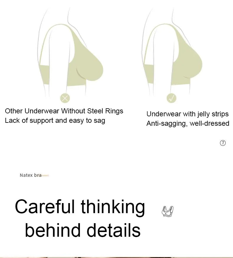 Seamless Women Underwear Sexy V-neck No Steel Ring Small Chest Gathered Adjustable Support  Small Comfortable Thin Top Bra