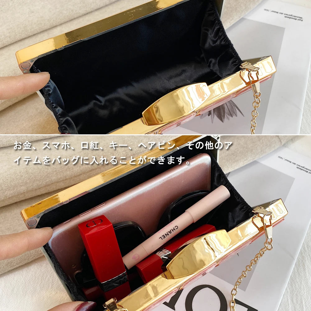 Luxury Female Evening Bag Block Designer Crossbody Bags for Women 2025 Trend Shoulder Bag Wedding Party Clutch Bag Purses Bolsos