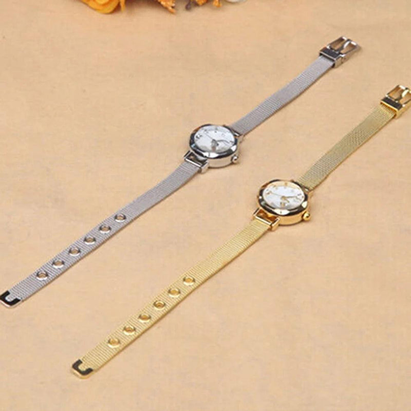 HOT SALES!!! Women's Fashion Mesh Fine Alloy Band Rhinestone Dial Quartz Bracelet Wrist Watch Wholesale Dropshipping New Arrival - CRAVO ROSE