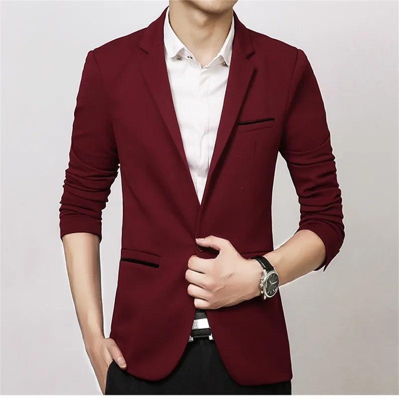 Blazer Luxo Slim Fit Terno Masculino - CRAVO ROSE