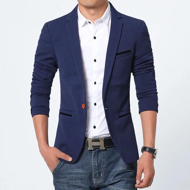 Blazer Luxo Slim Fit Terno Masculino - CRAVO ROSE