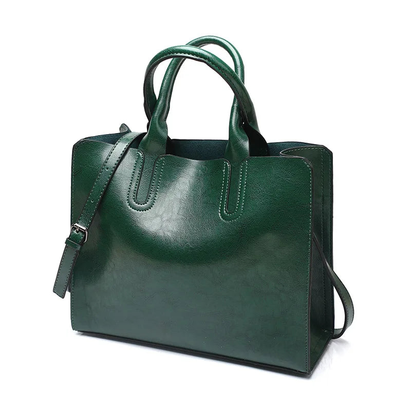 Bolsas de couro vintage, bolsa casual feminina, bolsa de alta qualidade, bolsa de ombro grande