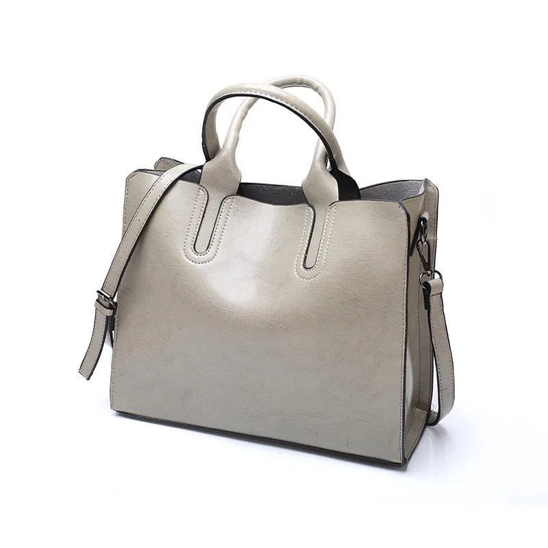 Bolsas de couro vintage, bolsa casual feminina, bolsa de alta qualidade, bolsa de ombro grande