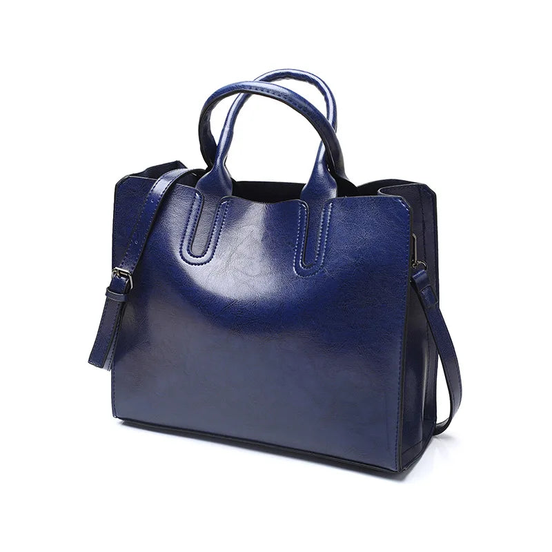 Bolsas de couro vintage, bolsa casual feminina, bolsa de alta qualidade, bolsa de ombro grande