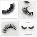 Cílios Visofree Mink Cílios Transparentes Cílios Postiços Transparentes Cílios Postiços Feitos à Mão Cílios Dramáticos Cílios Superiores