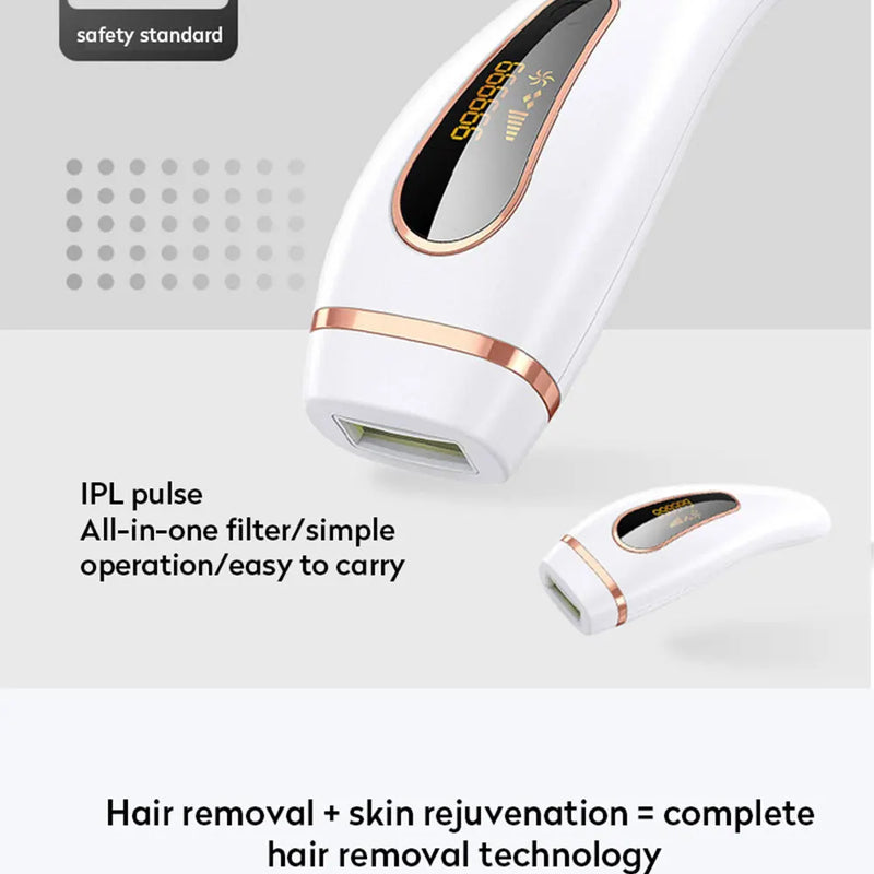 Depilação IPL para mulheres e homens Sistema de depilação a laser permanente e indolor 999.999 Tratamento depilatório para corpo inteiro