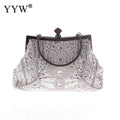 Vintage Handbag Female Luxury Evening Bags Dark Blue Party Purses And Handbags Designer Womens Clutch Crossbody Bags Sac A Main