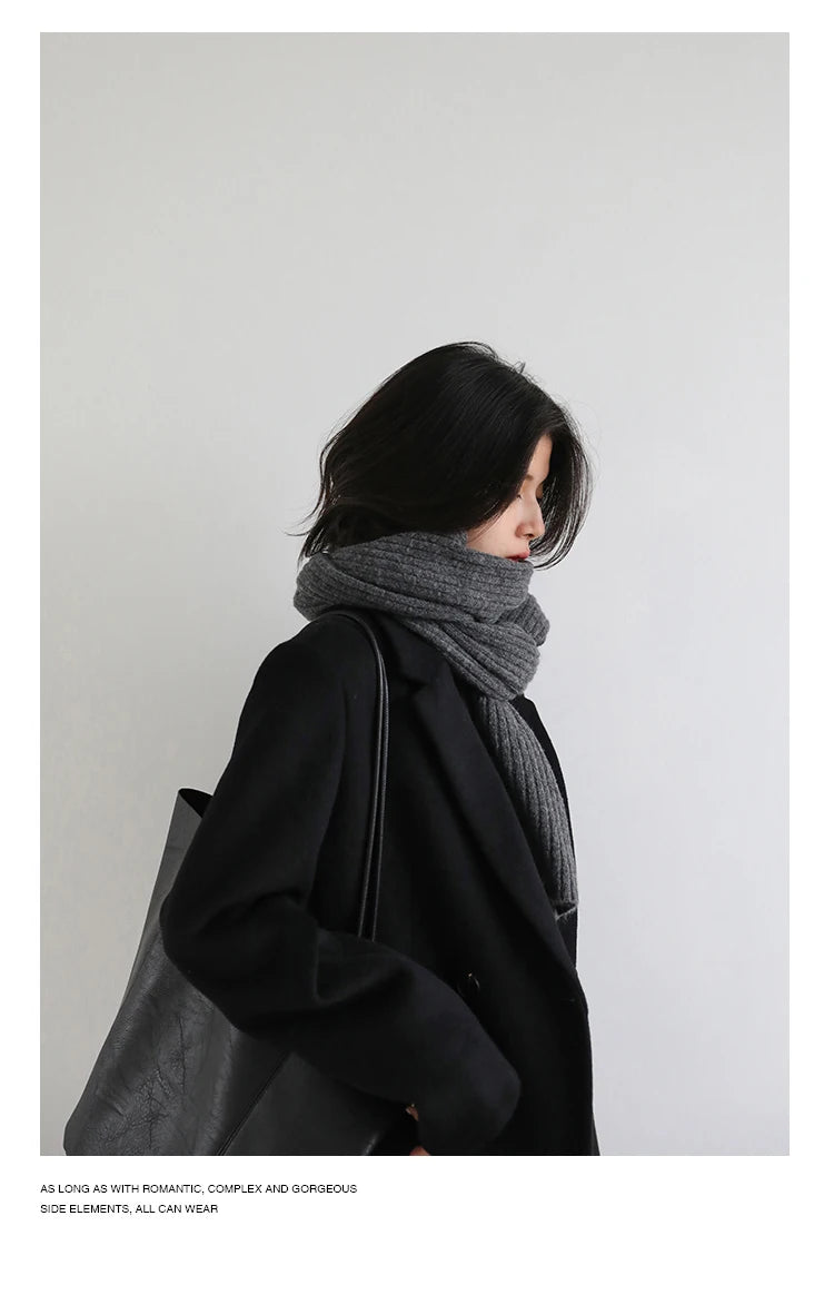 Casaco de lã feminino CHIC VEN, blazer longo de lã, blusa grossa e quente, sobretudo feminino, blusa feminina para escritório, outono e inverno