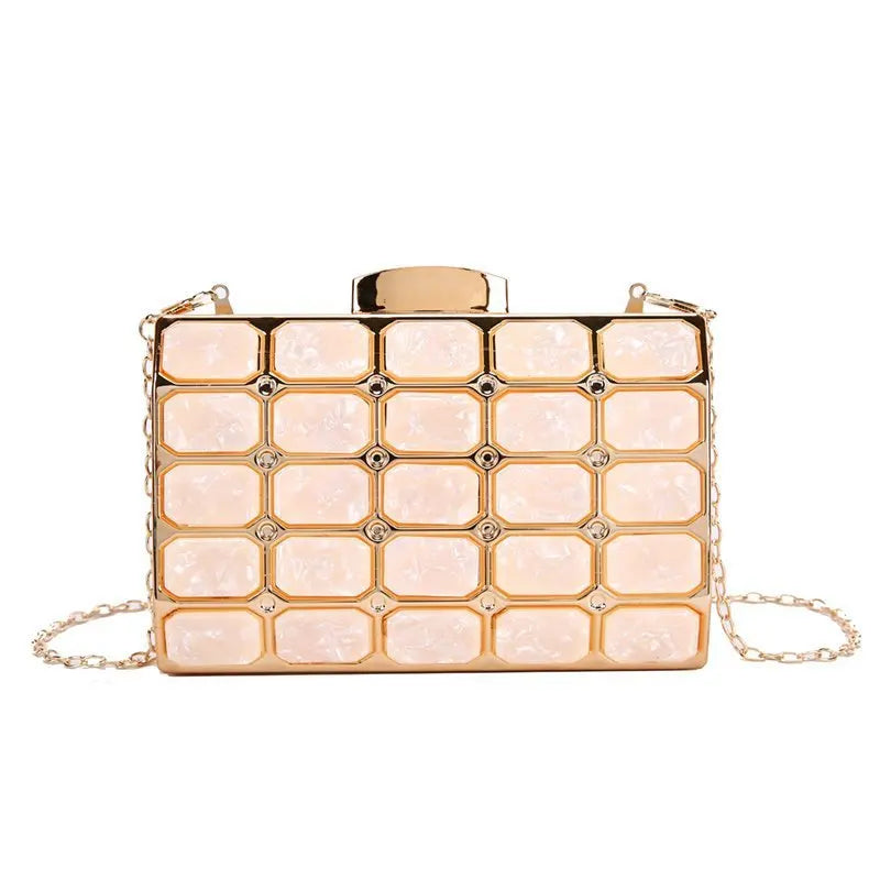 Luxury Female Evening Bag Block Designer Crossbody Bags for Women 2025 Trend Shoulder Bag Wedding Party Clutch Bag Purses Bolsos