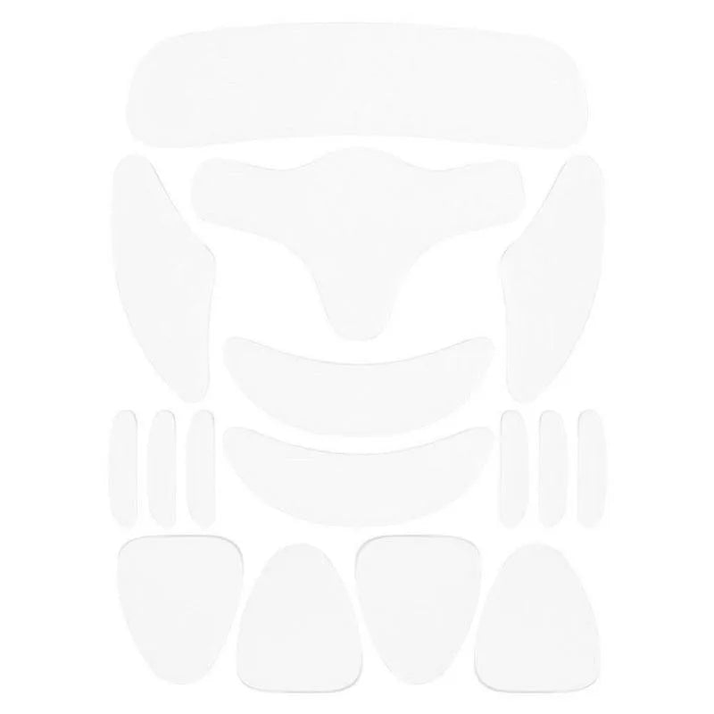 Adesivos de silicone reutilizáveis com 16 unidades, almofadas antirrugas, adesivo de silicone para remoção de rugas, rosto, testa, pescoço, olhos, adesivo para cuidados com a pele