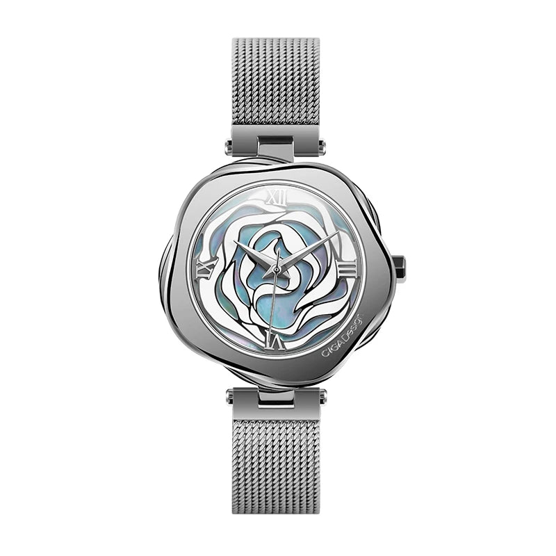Relógio de pulso mecânico automático CIGA Design para mulheres, relógio de pulso feminino Dinamarca Rose ou relógio de pulso feminino de quartzo japonês, relógio da moda