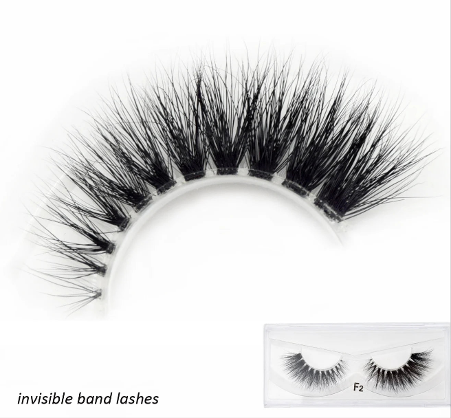 Cílios Visofree Mink Cílios Transparentes Cílios Postiços Transparentes Cílios Postiços Feitos à Mão Cílios Dramáticos Cílios Superiores