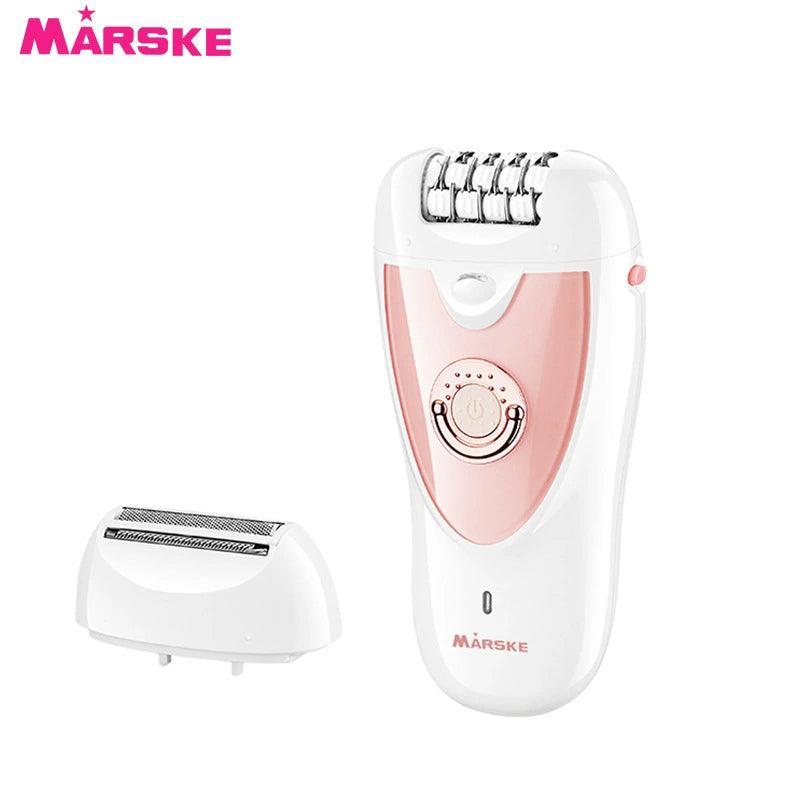 Marske6hair Removal Device Women's Lady Shaver Two-in-One Rechargeable Razor Multifunctional Hair Removal with Light Hair Removal