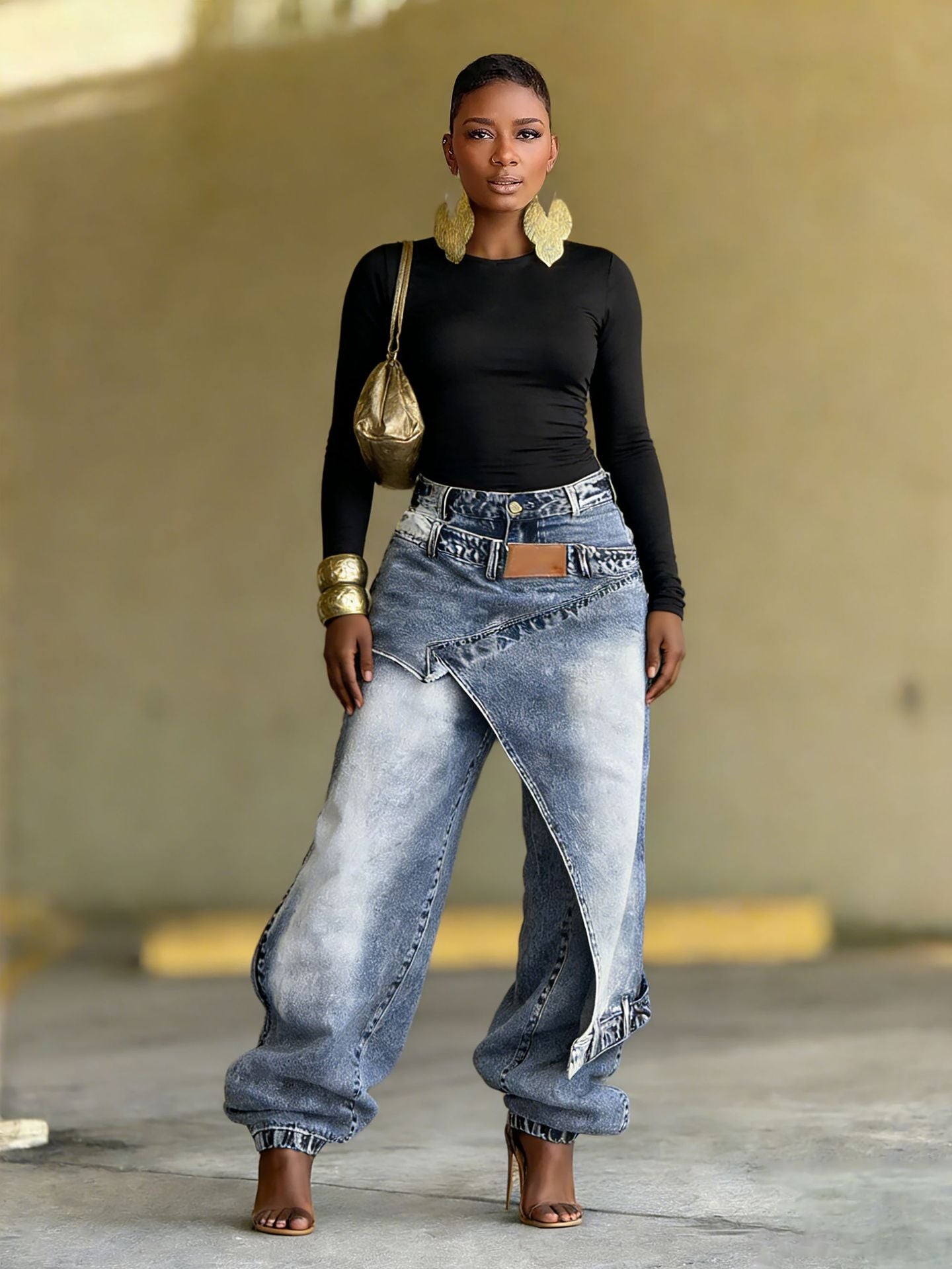 Women Straight Pants Jeans Long Length Tassels Trousers Stretch Mid Waist Washed 2025 Streetwear Denims Vintage Distressed 2026